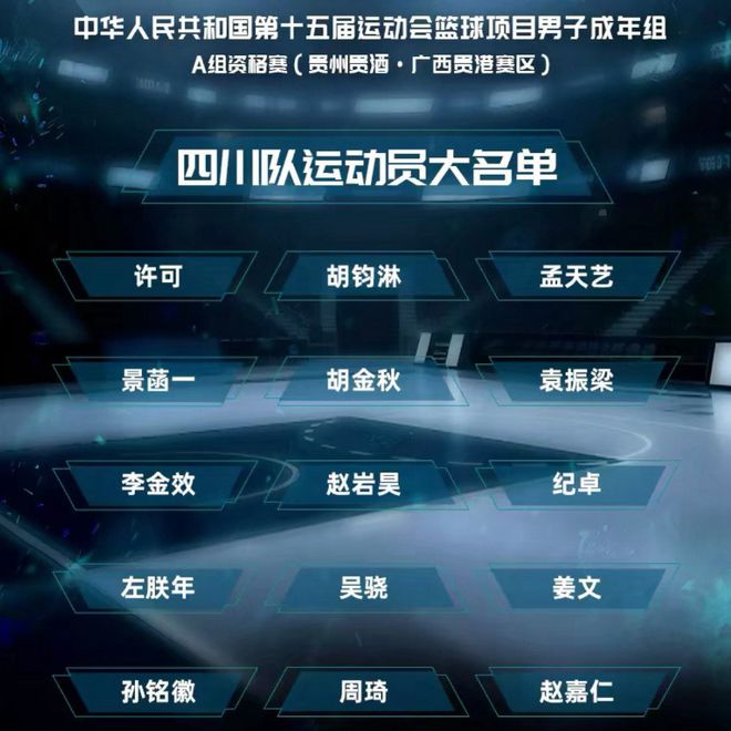 四川全运会名单出炉！周琦携手广厦夺冠班底，辽粤恐难阻王博冲金