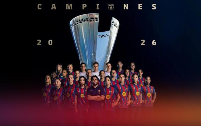 男女足双杀，巴萨女足击败皇马女足夺得本赛季女子西超杯冠军