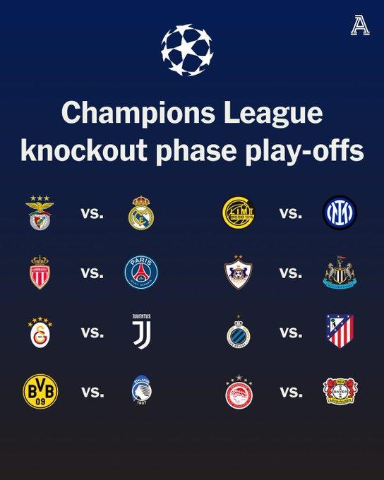 又是剧本？欧冠淘汰赛附加赛抽签揭晓，皇马再战本菲卡