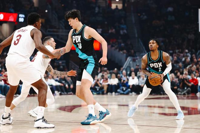 122-110！杨瀚森2分1篮板1助攻1封盖，开拓者客胜骑士结束3连败