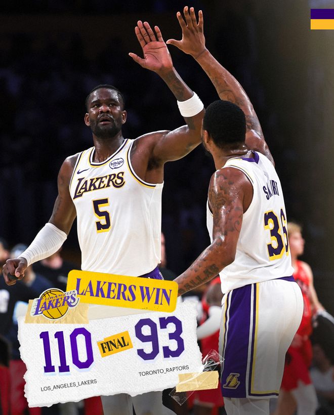 艾顿20+湖人9胜0负！命中率100%创四纪录比肩鲨鱼 湖媒：终于不软