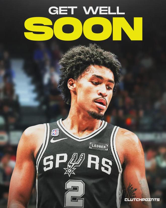 不打了！马刺榜眼受伤！文班亚马失去最强帮手