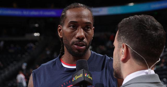 伦纳德：我们从次节开始提升比赛强度 第三节射落了很多空位三分