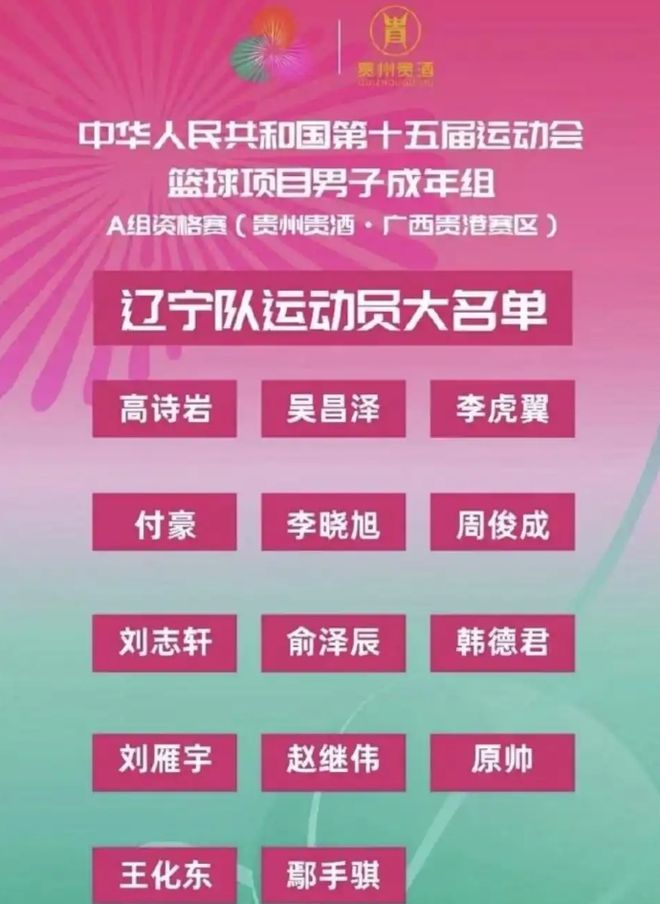 辽篮全运会大名单出炉！杨鸣连收三大喜讯，超级双塔接班玄冥二老
