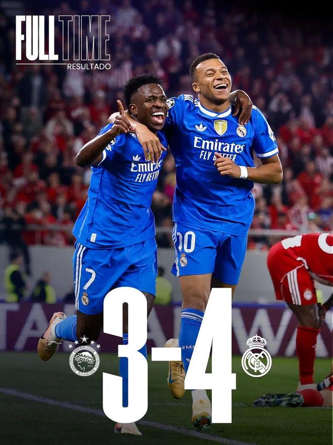 歐冠 / 奧林匹亞科斯3-4皇家馬德里