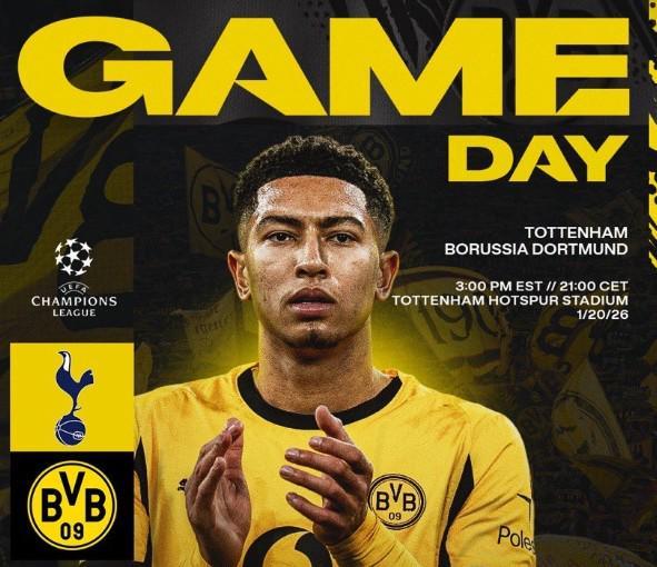 多特14次歐冠客戰(zhàn)英格蘭球隊只贏過3場，近8場1勝7負