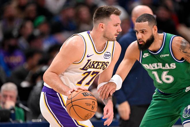 近3戰(zhàn)場均34+10+9！有防守東契奇真的太強了，湖人爭冠真的有戲了