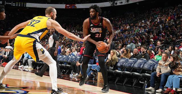 恩比德39分9篮板均创赛季新高 76人主场力克步行者