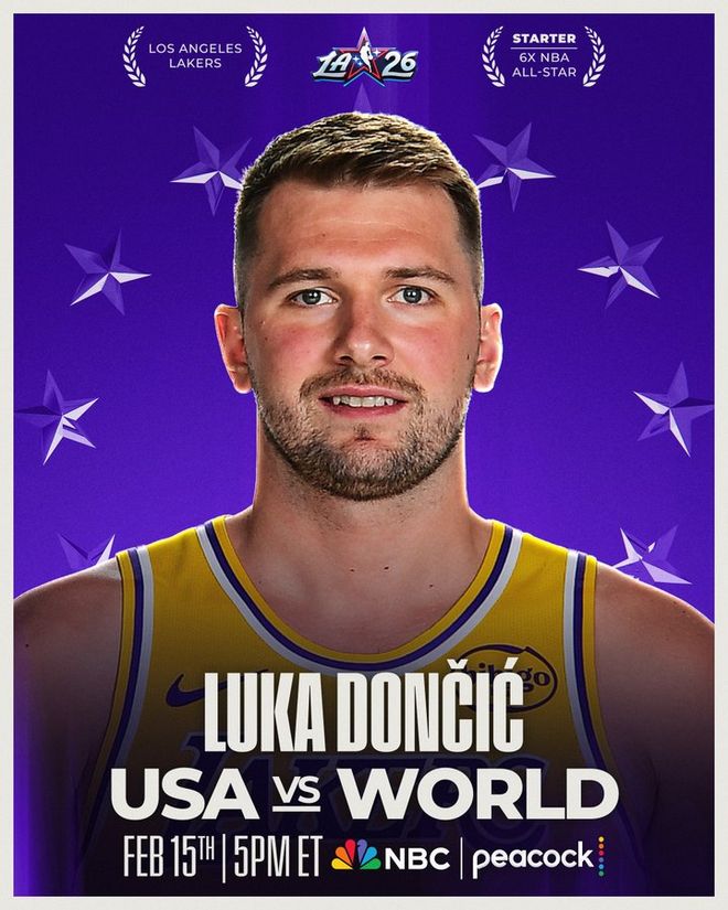 全明星票數出爐：東契奇340萬票成為票王 文班靠球迷票險勝華子