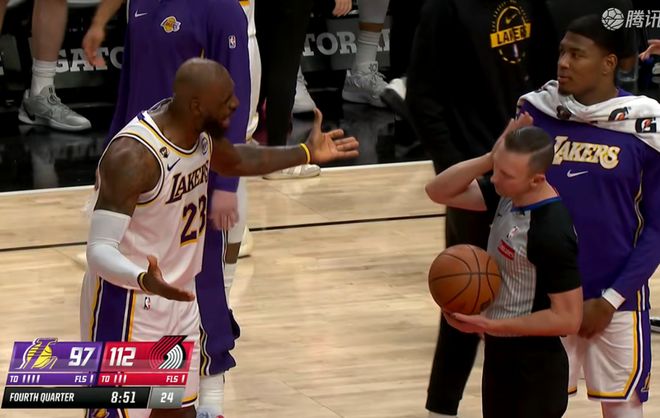 開拓者單節22罰真不多！湖人單節23罰，詹皇總決賽8打5黑歷史曝光