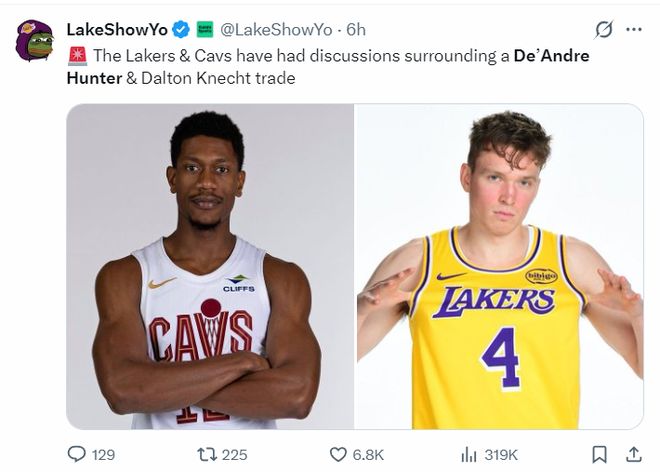 湖人兜售克內(nèi)克特還有意3鋒線！助力東契奇？為詹皇離隊(duì)做鋪墊？