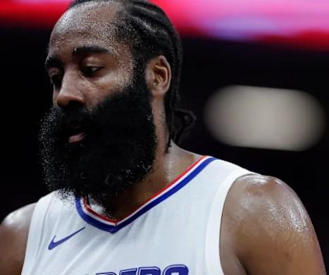 跌至谷底,哈登19分钟6中2仅11分5失误,-39正负值创生涯新低