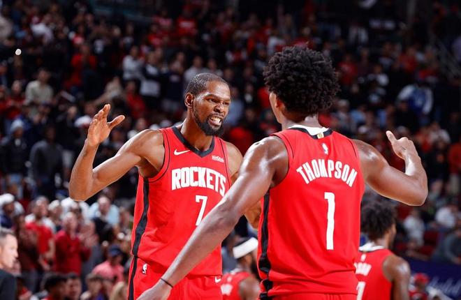 杜兰特死神降临31+3+7，申京准三双字母空砍37分，火箭逆转雄鹿...