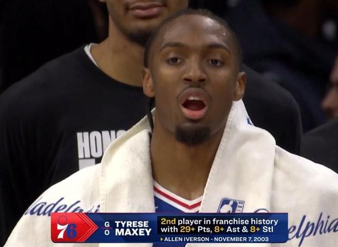 費城盜圣，馬克西29分8助8斷成艾弗森后隊史第二人，單場8斷創生涯新高