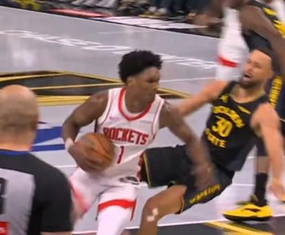 纯属巧合?阿门今日疑似撞伤库里,季后赛还曾撞伤巴特勒