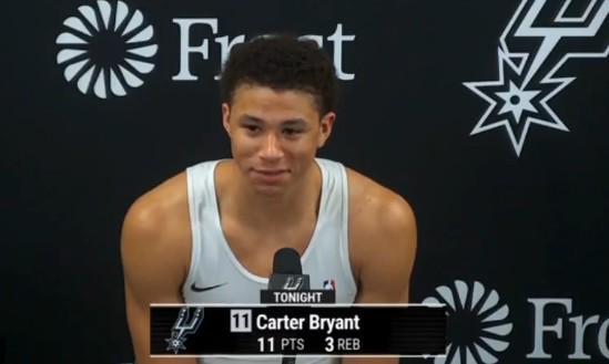 馬刺14號秀：很難超過文班，我會成為世界第二好的防守球員