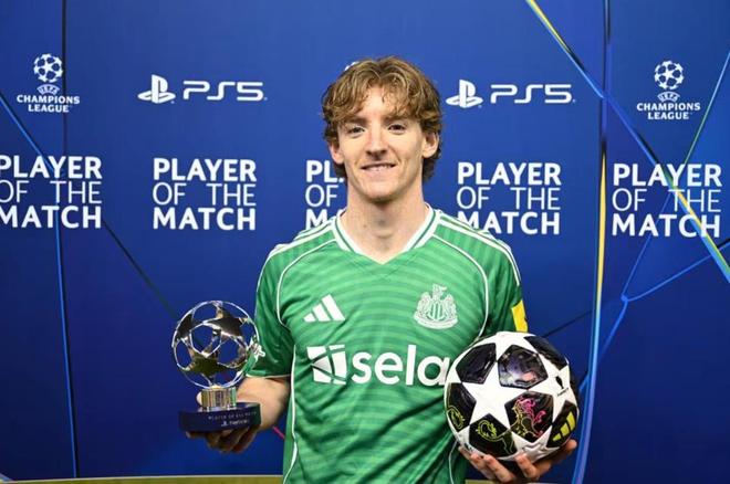 戈登欧冠10球只用15场，英格兰球员中仅凯恩所用场次更少