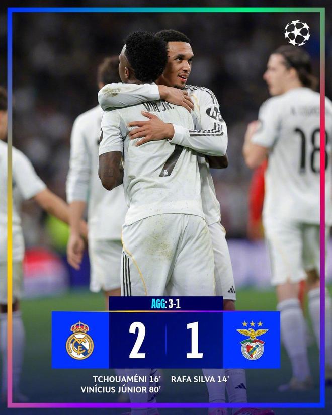 热闻|未能再创奇迹！皇马双杀本菲卡挺进欧冠16强，穆里尼奥黯然出局