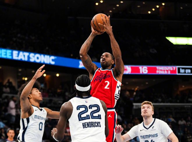 快船19分逆转灰熊：小卡28分连41场20+ 马瑟林21+10加兰21分