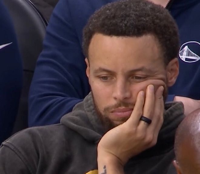 完犊子！彻底没有了，再见库里，全是玻璃人啊，勇士天都塌了