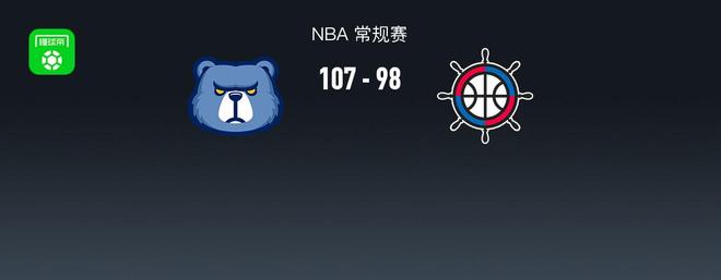 快船98-107不敌灰熊，伦纳德24+8，哈登18+7，科沃德23+14+5