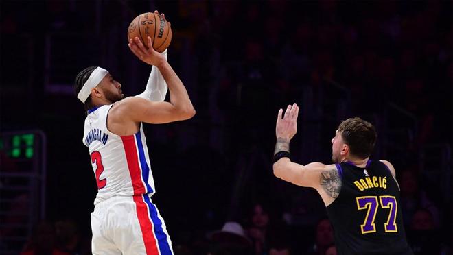 帕金斯：活塞队坎宁安在他的排名中已经超越了湖人队东契奇