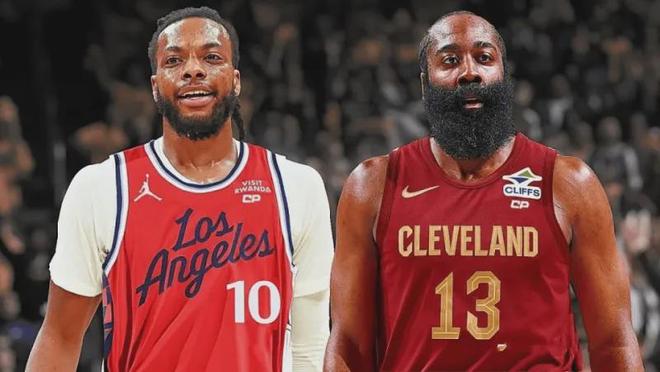 哈登对加兰控卫数据大比拼，36岁老将竟比26岁青年还强？