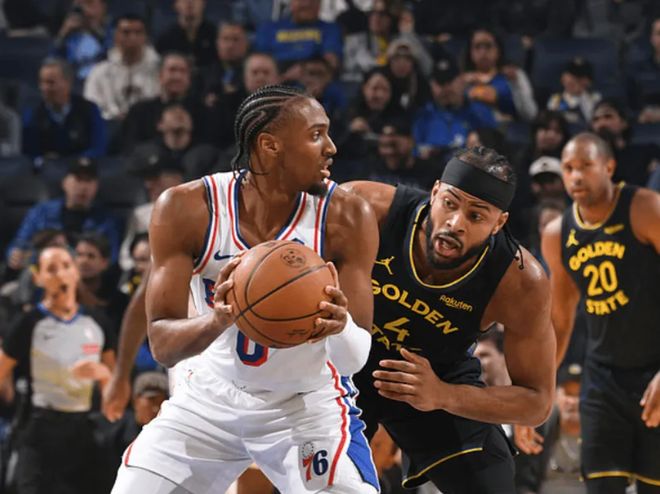 5连胜！勇士惨遭76人双杀，库里缺阵，马克西联盟第一，探花惊艳