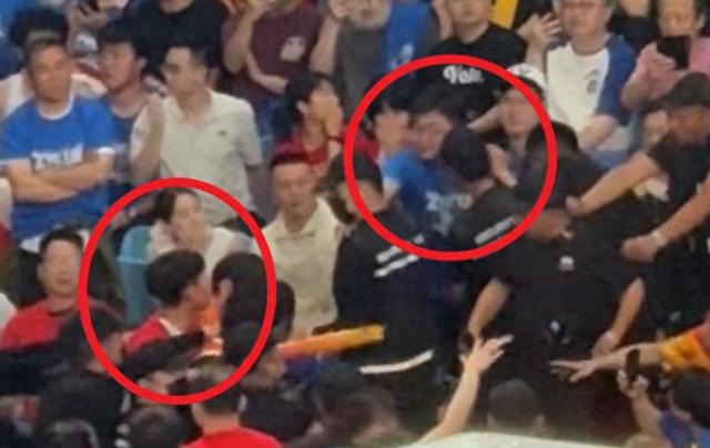 看球需冷静！北京广厦两队球迷发生冲突被安保人员及时制止