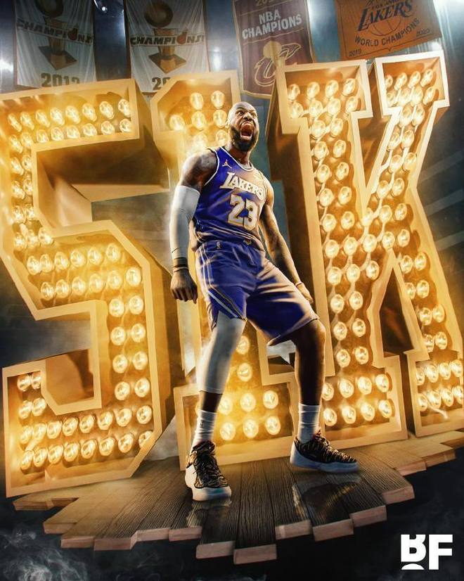 历史首人！詹姆斯常规赛+季后赛迎51000分里程碑 基本后无来者