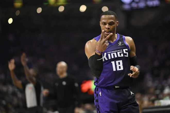 威少时隔7年26+6+6三分！国王灭奇才首次4连胜 小萨时隔27场复出