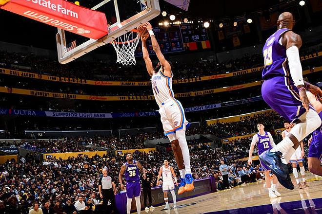 湖人根本防不住！雷霆超级投手依然是联盟最优秀的三分投手之一？