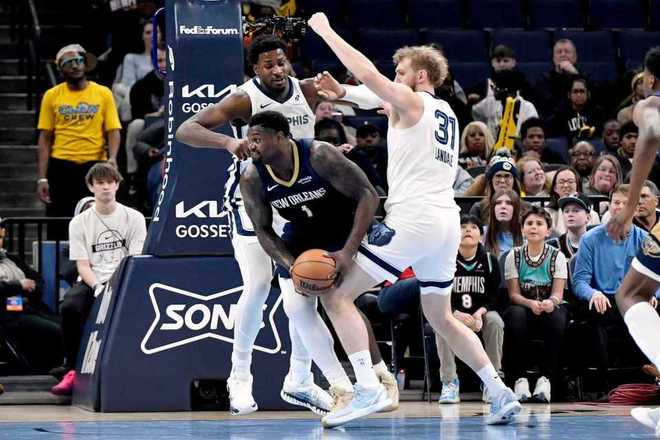 大冷！锡安24+11灰熊惜败联盟倒数第一 贝36分赛季新高墨菲32分