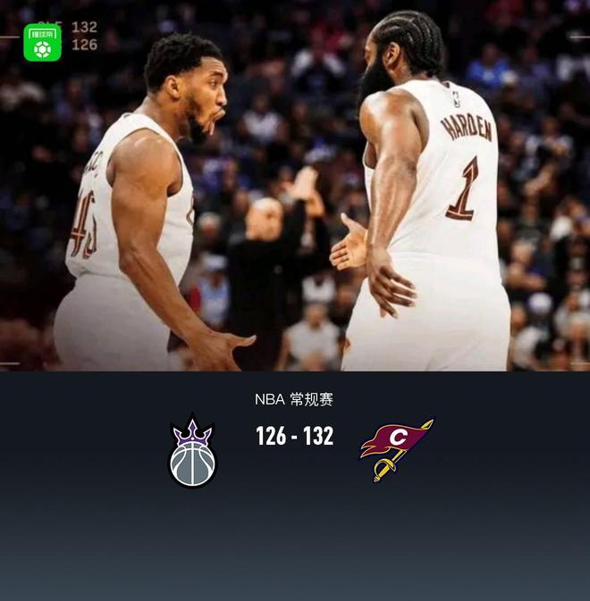 骑士132-126逆转国王，哈登首秀23+8，米切尔35分，威少21+9