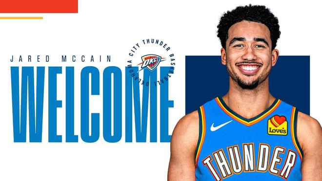 官方：雷霆通过交易得到“魔仙哥”麦凯恩，并裁掉普拉姆利