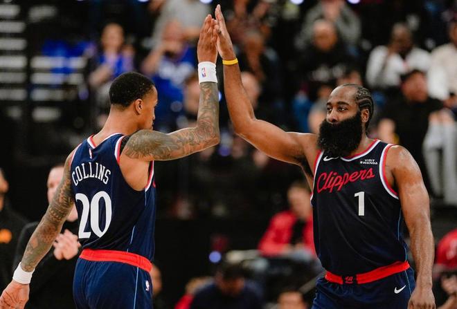 哈登三节打卡30+7+7，比尔连场梦游小卡触底反弹，快船大胜太阳