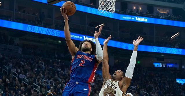 坎宁安29+11库里23分伤退 活塞力克勇士