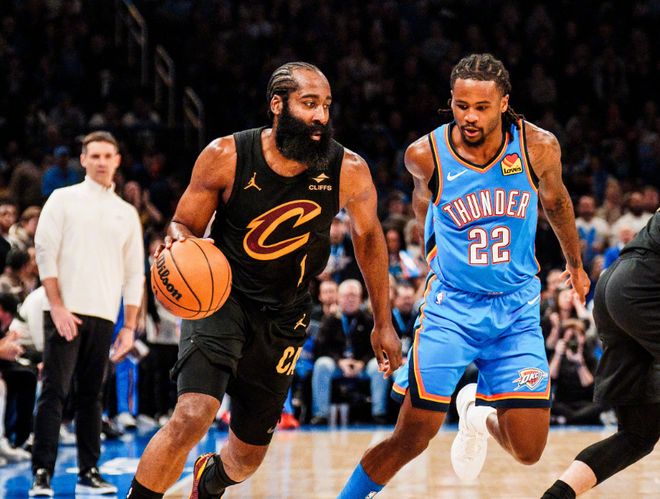 场均21分11板，从蓝领打成球队超级核心！哈登这次让骑士赚大了