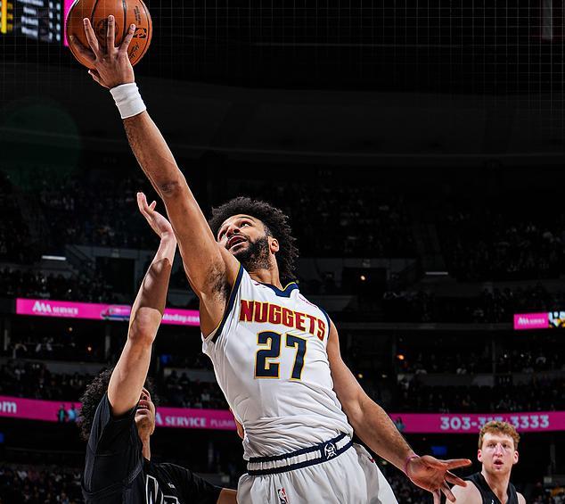 战旧主波特空砍38分，穆雷27+4+6新援7记三分，残阵掘金复仇篮网