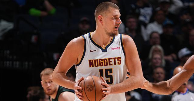 約基奇開季前三場連續(xù)三雙 繼大O&威少后NBA歷史第三人