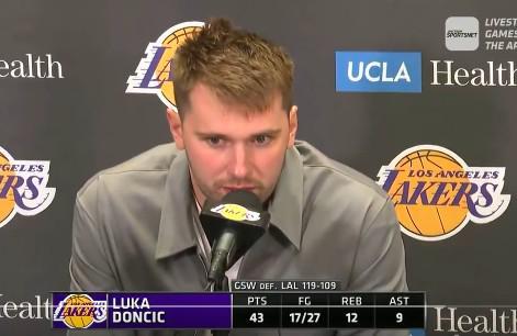 东契奇：打41分钟感觉不那么累了；腹股沟只是有点疼没什么事