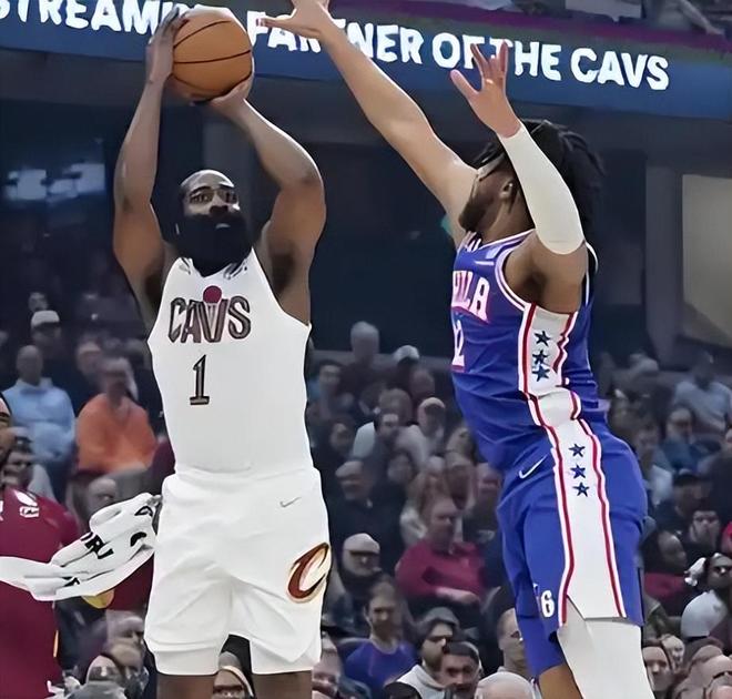 骑士115-101横扫76人，哈登解锁4项里程碑，此战诞生3个事实