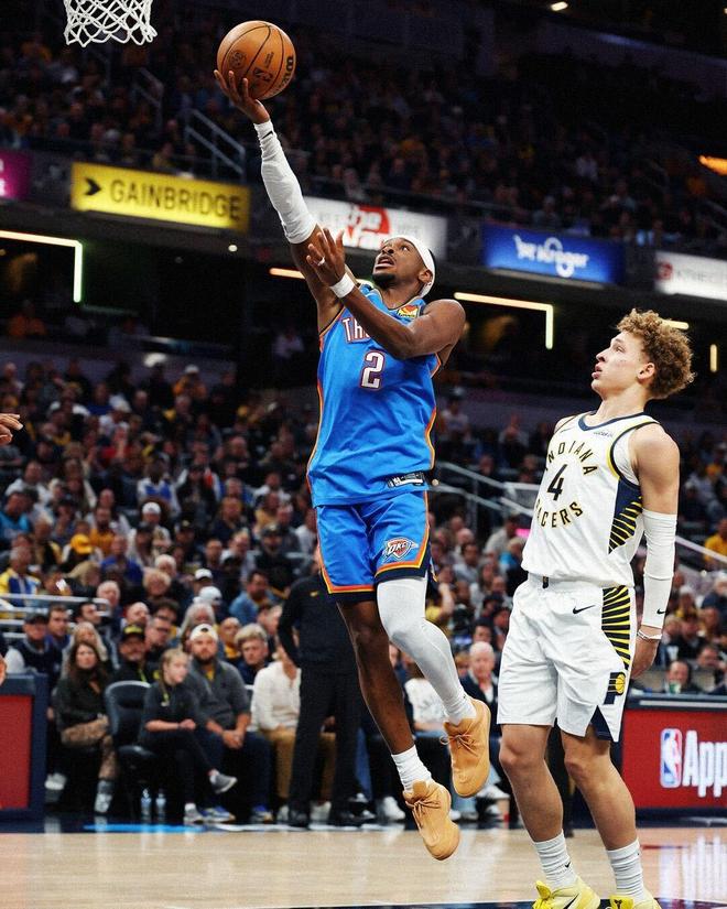 亚历山大砍生涯第5场50+与威少并列雷霆队史第一，杜兰特4场排第二