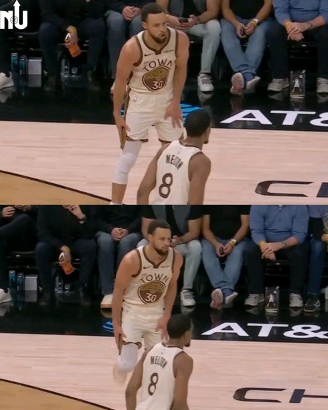 库里一瘸一拐瞬间曝光！科尔透露膝盖已不适7天：未确定是否做MRI