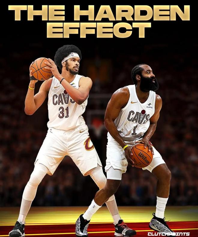 哈登加盟效应太猛！5战全胜砍92+43+25：艾伦升级数据暴涨