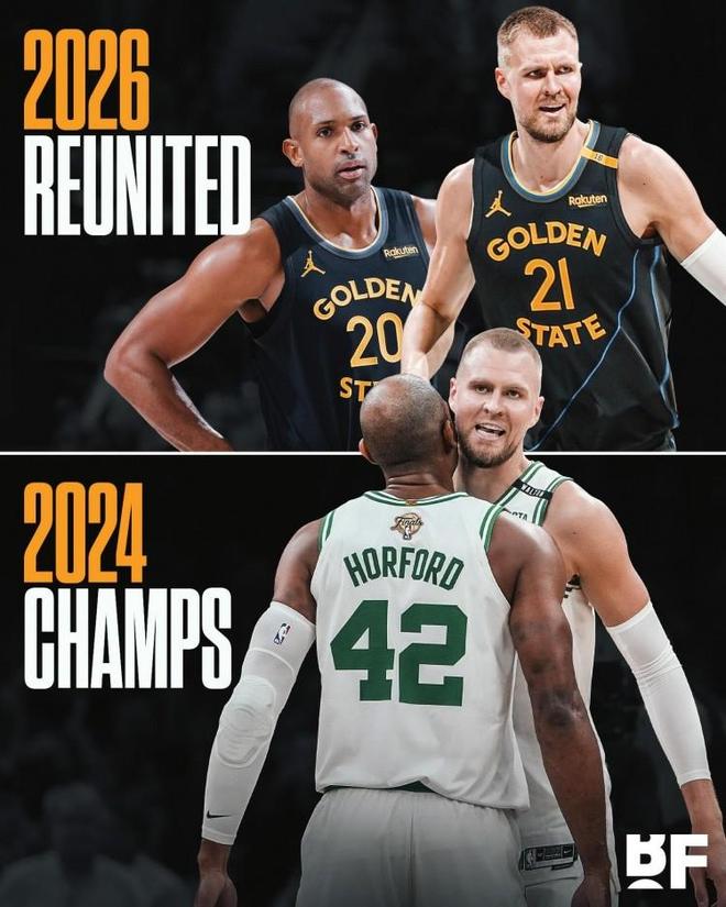 何意味？勇士凑齐2024凯尔特人总冠军内线组合