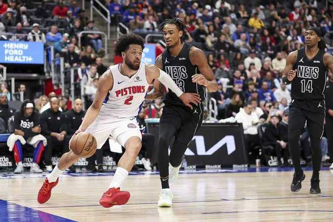 狂胜53分创队史纪录！活塞大胜篮网 坎宁安18+12杜伦21+10