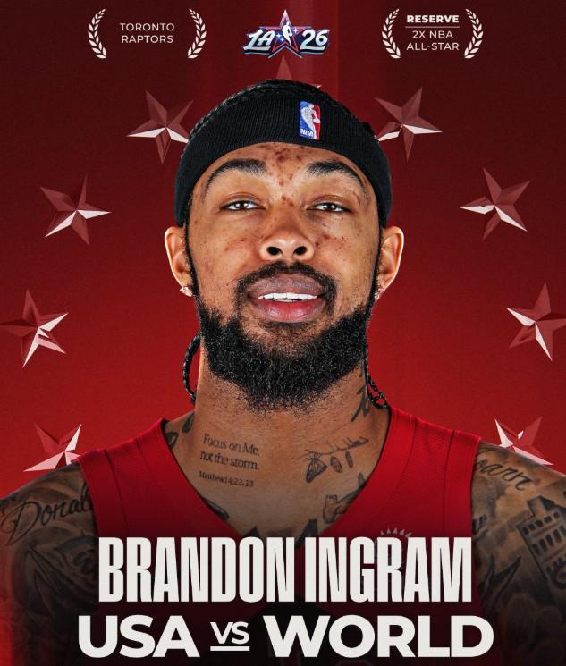 官方：英格拉姆取代受伤的库里，入选2026年NBA全明星美国队