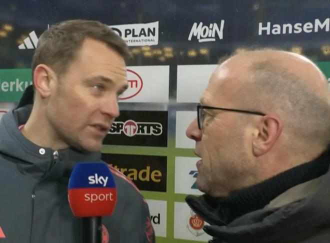 被问及汉堡没取得进球的机会，诺伊尔：拜仁不是还有门将吗？