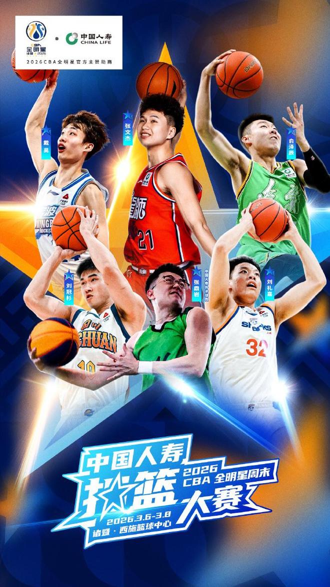 CBA扣篮大赛6人名单：草根张鼎岩成最大热门 大概率压CBA5将夺冠